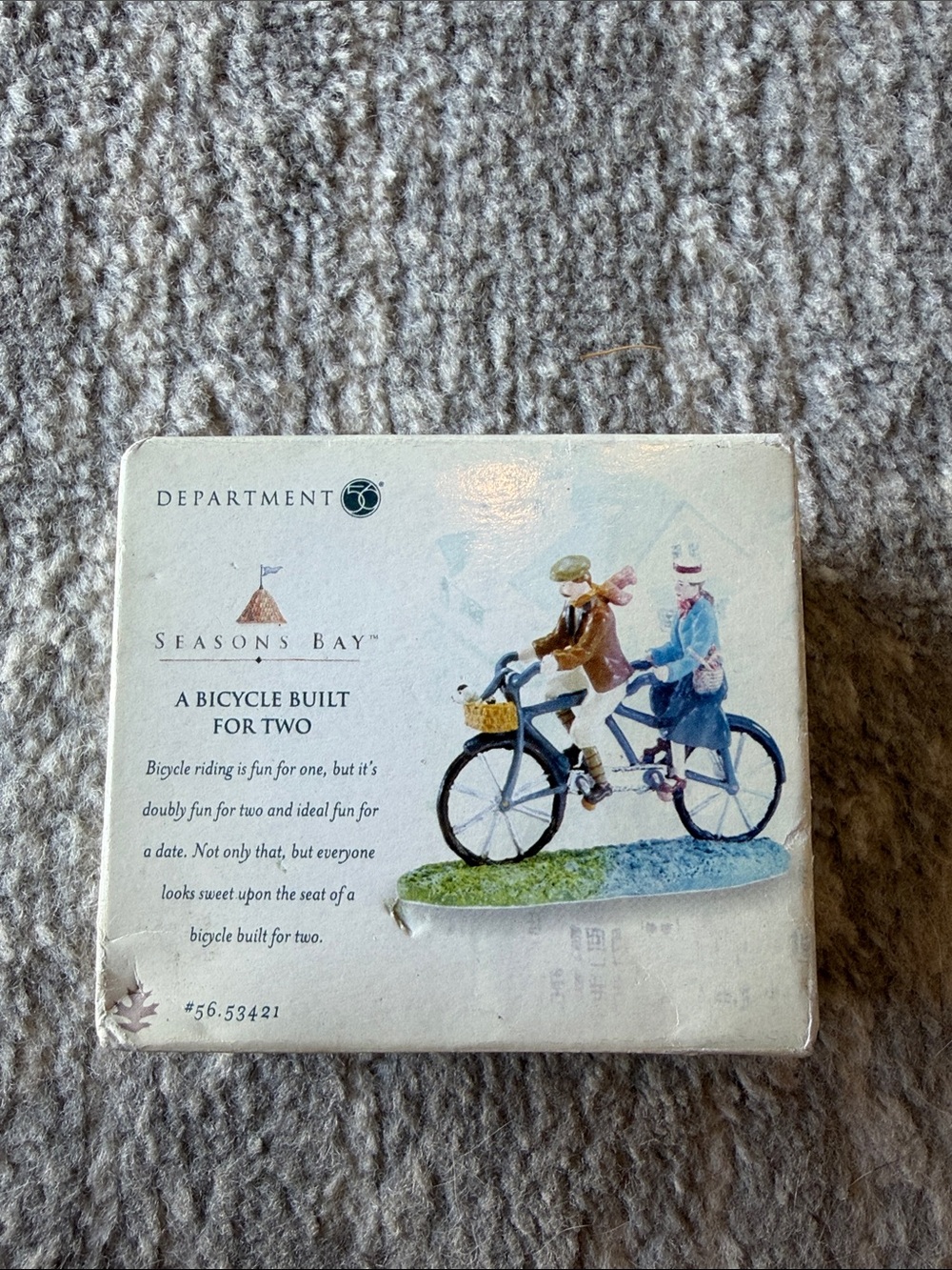 Department 56- “a bicycle built for two” figurine